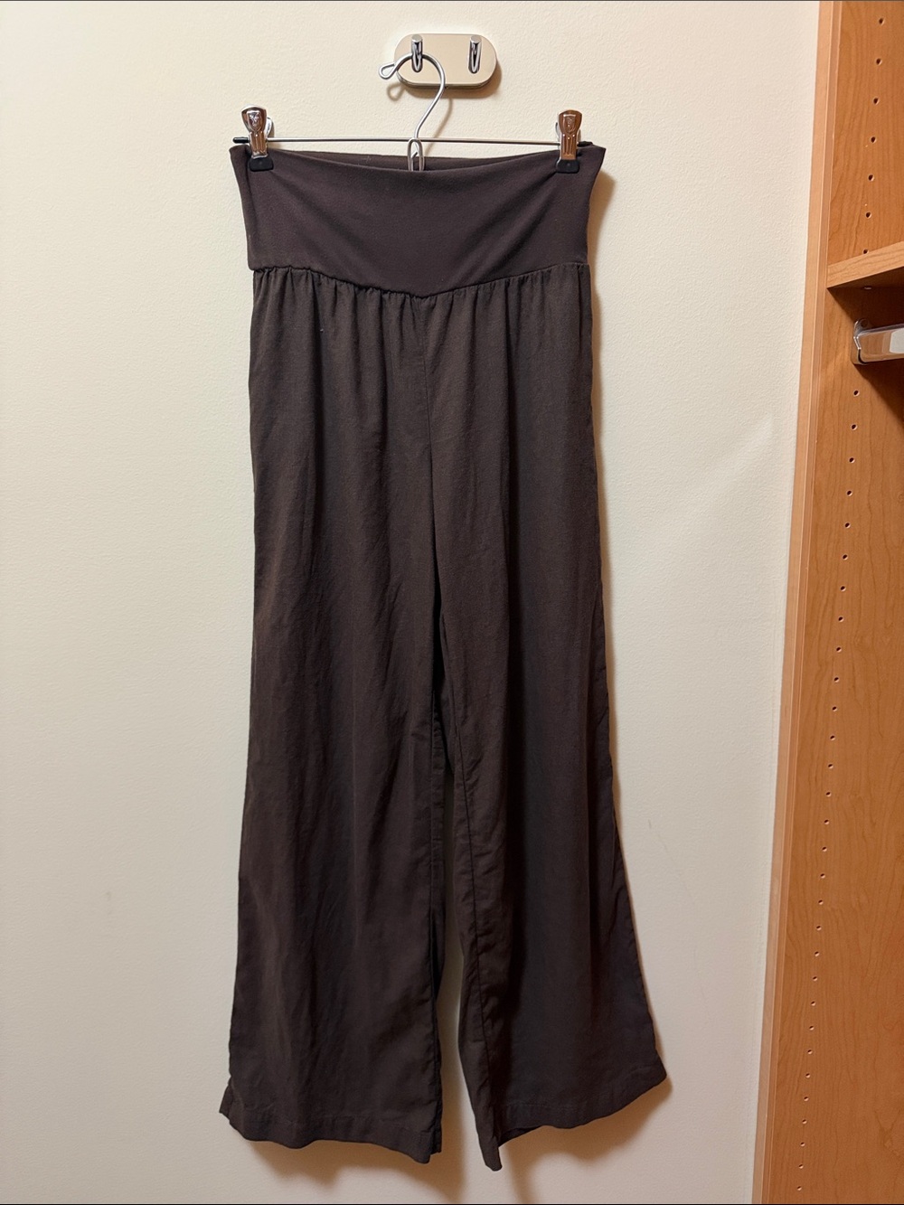 Cotton On Women's Wide-Leg Pull-On Pants in Dark Brown